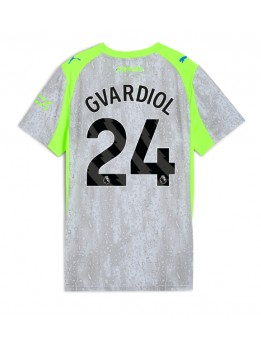 Manchester City Josko Gvardiol #24 Zenski Rezervni Dres 2025-26 Kratak Rukavima Manchester City Josko Gvardiol #24 Zenski Rezervni Dres 2025-26 Kratak Rukavima